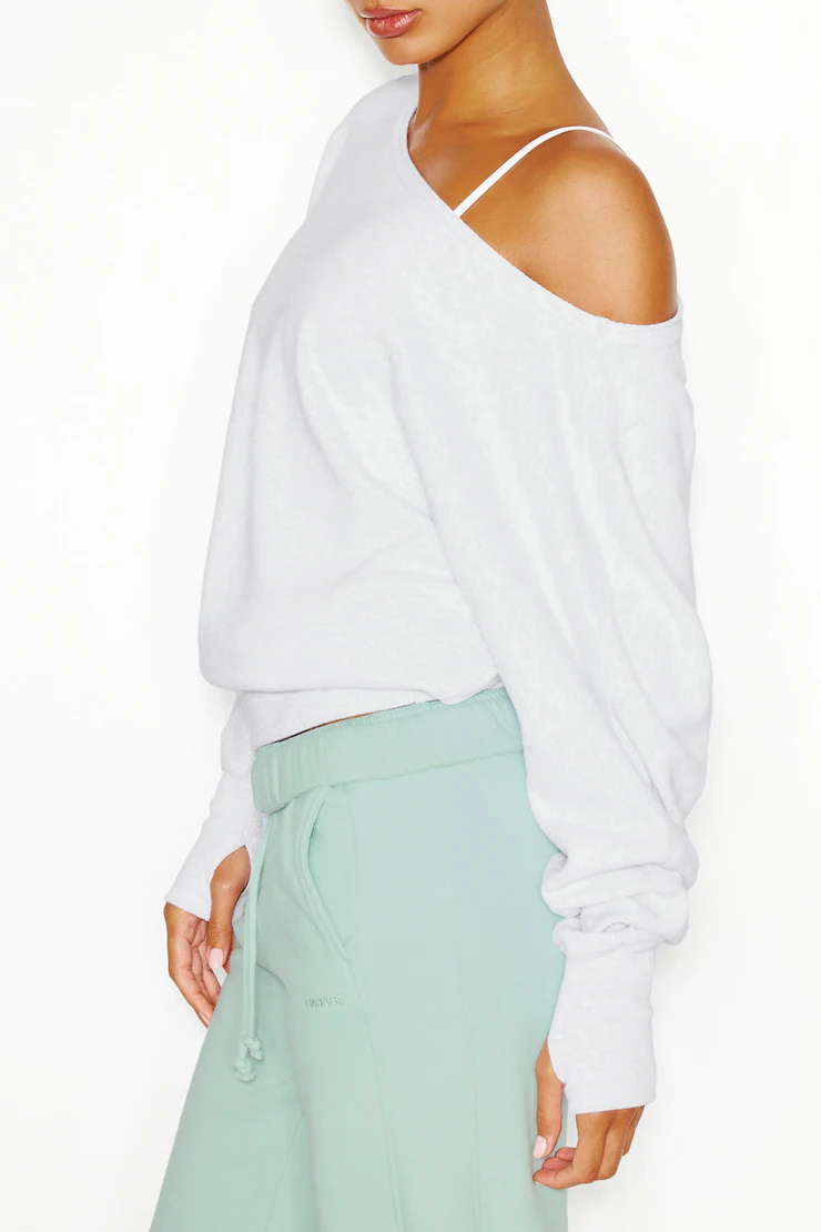 Softterry Off Shoulder Sweatshirt - Image 2