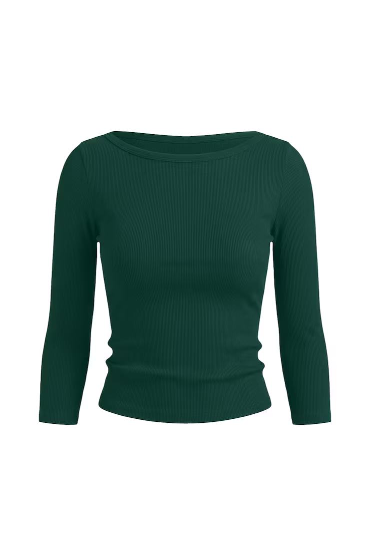 Snatchrib 3/4 Sleeve Top - Image 2