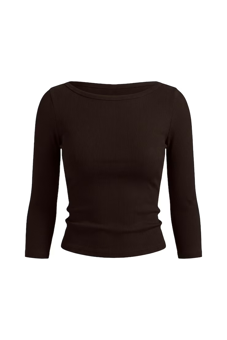 Snatchrib 3/4 Sleeve Top - Image 2