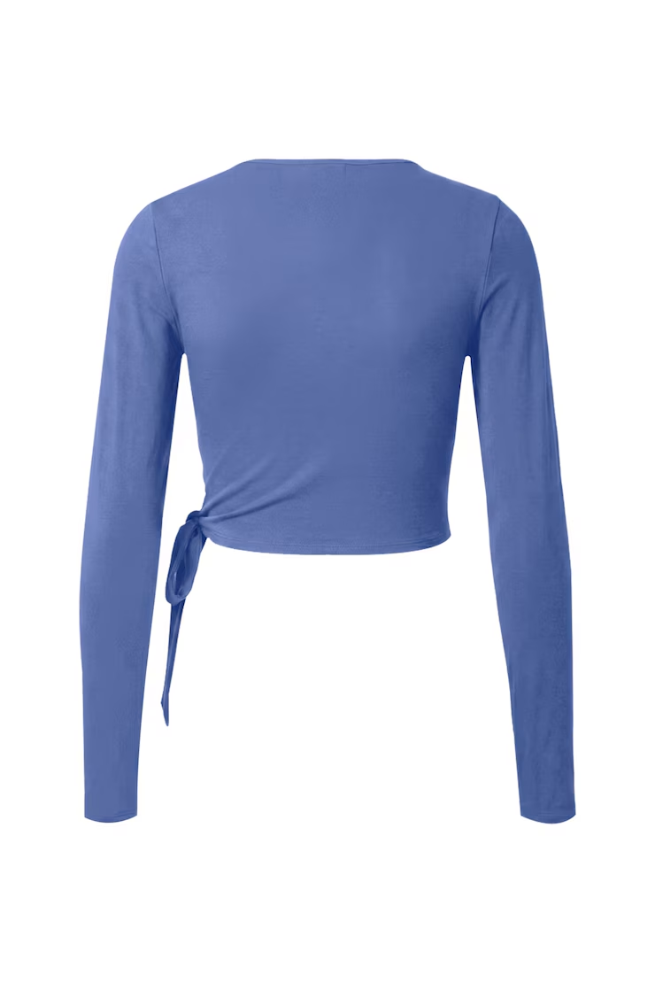 Smooth Long Sleeve Wrap Top - Image 7