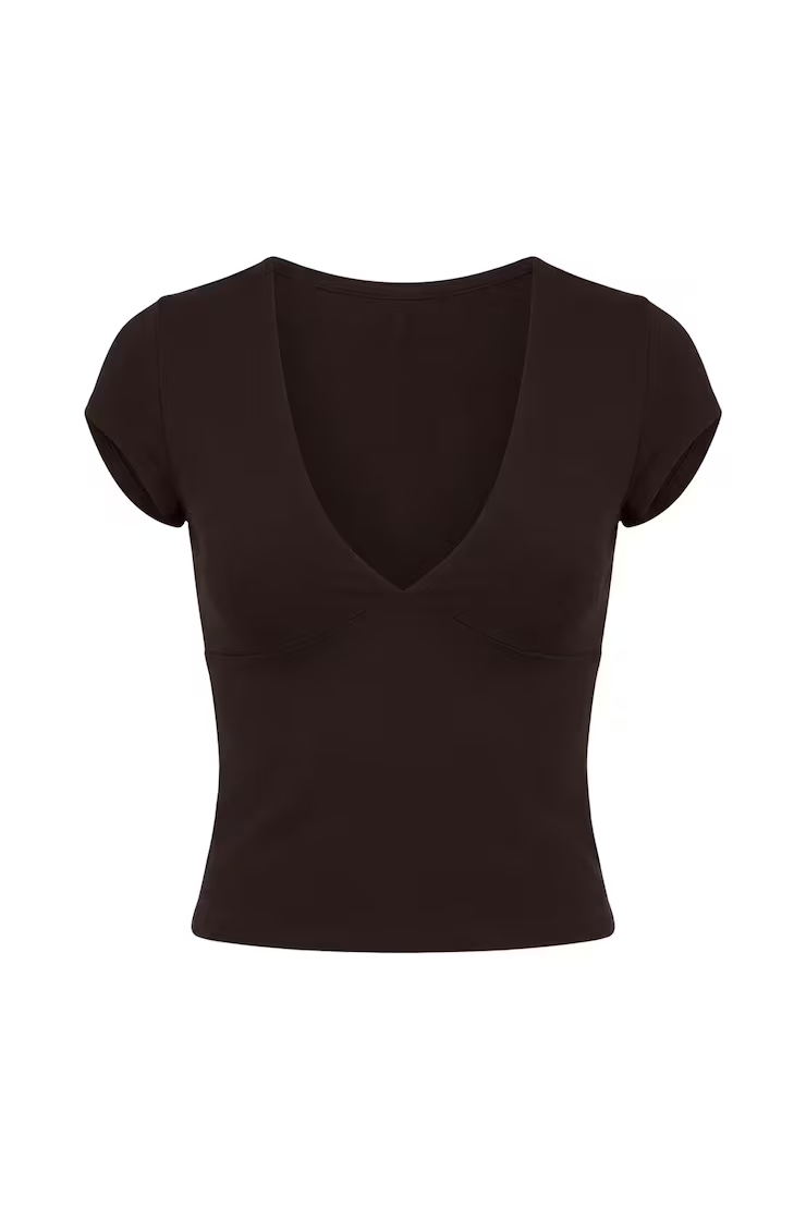 Sleek Plunge T-Shirt - Image 2
