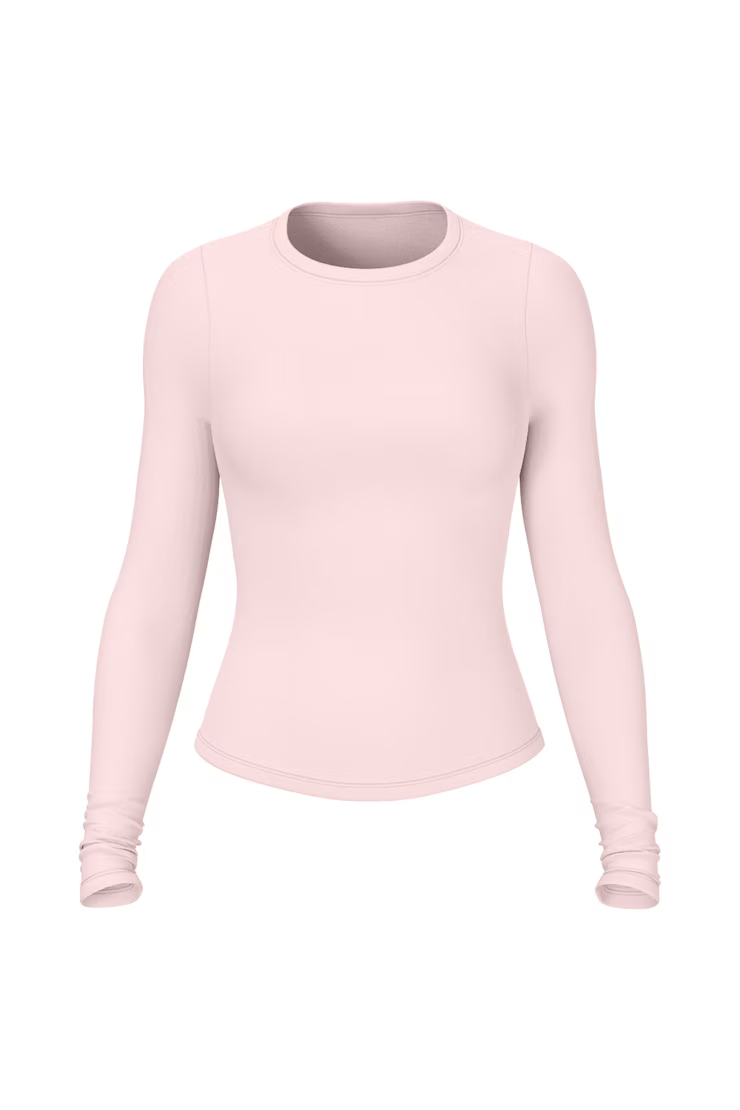 Sleek Crewneck Longsleeve Top - Image 2
