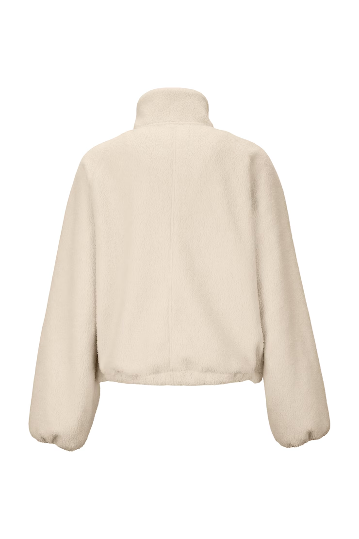 Sherpa Mixed Media Half Zip Jacket - Image 8