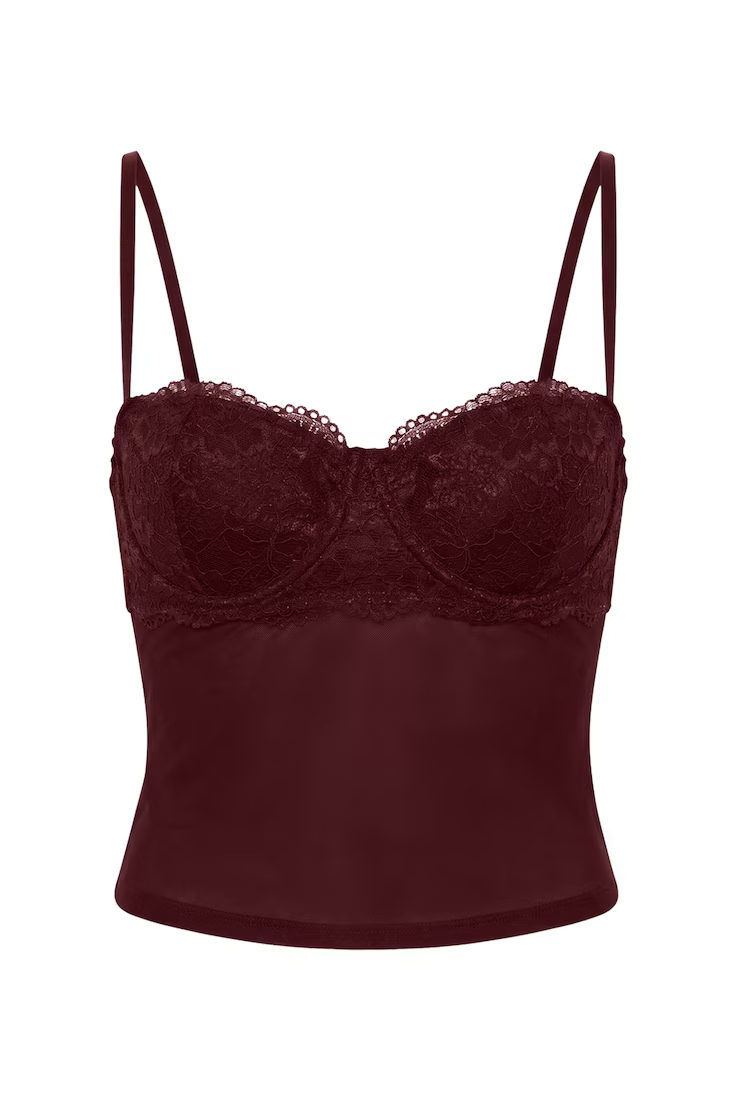 Sabrina Sheer Lace Corset Top - Image 2