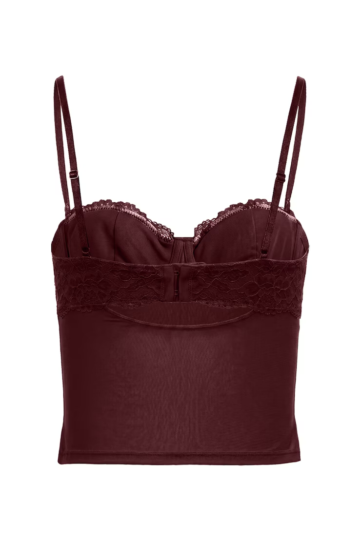 Sabrina Sheer Lace Corset Top - Image 7