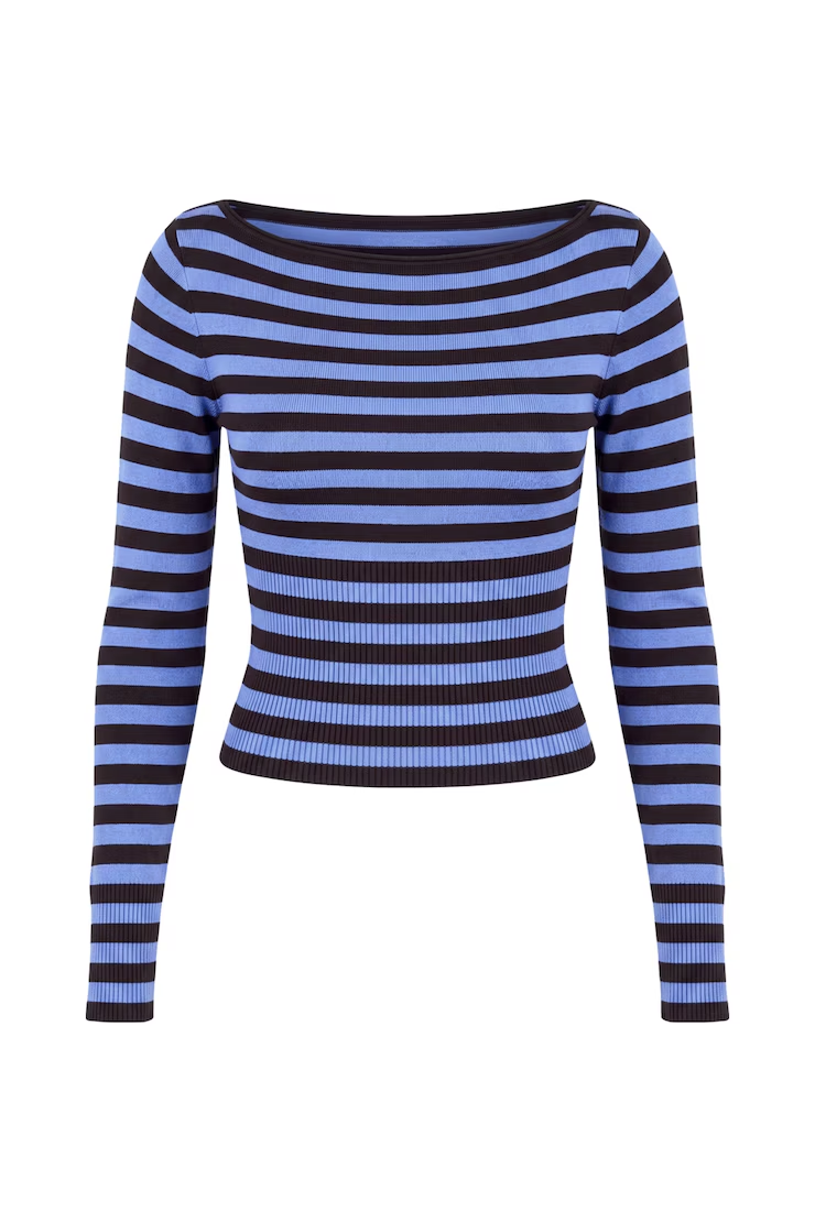 Ryan Fitted Boatneck Sweater - Image 2