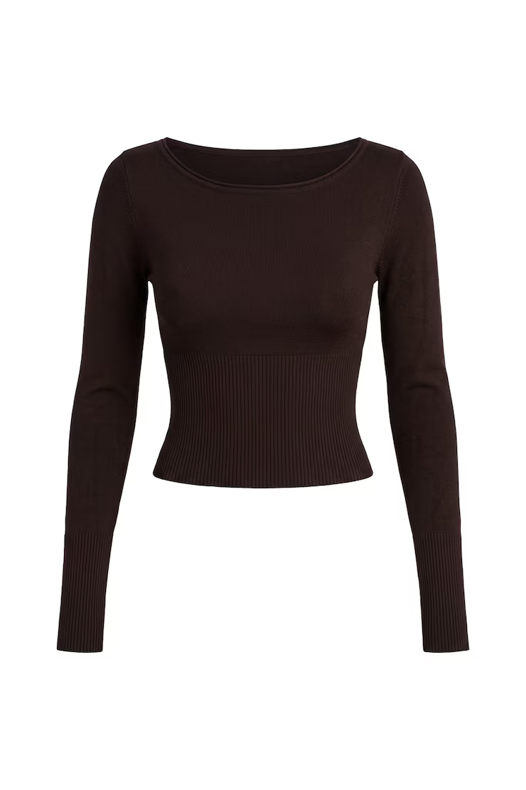 Ryan Fitted Boatneck Sweater - Image 2
