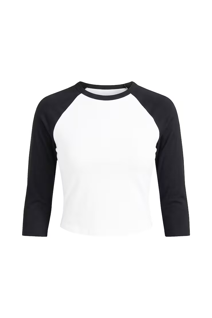 Raglan Baseball 3/4 Sleeve Top - Image 2