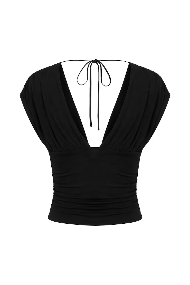 Plunge Open Tie Back Top - Image 7