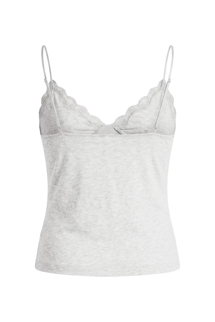 Plunge Lace Trim Cami Top - Image 7
