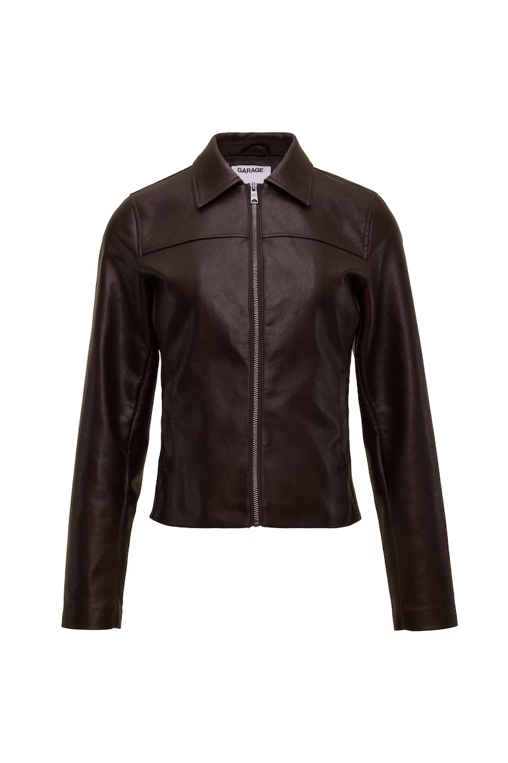 Faux-Leather Worker Jacket - Image 2