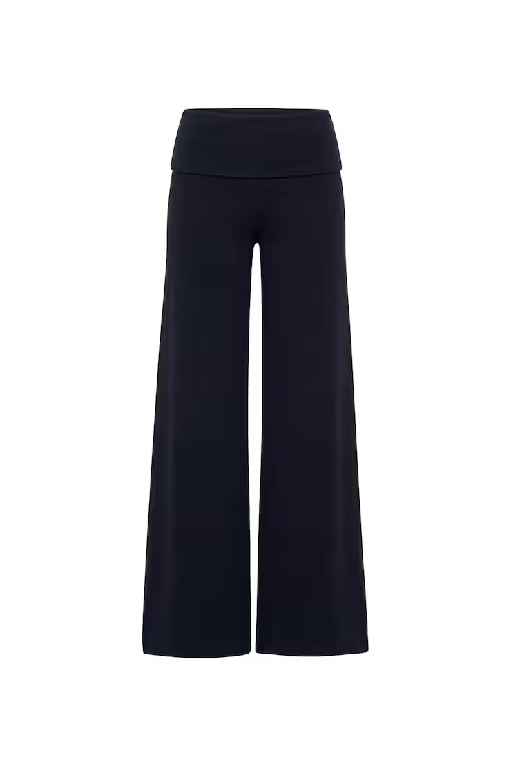 Brushed Stretchterry Wide Leg Pants - Image 2