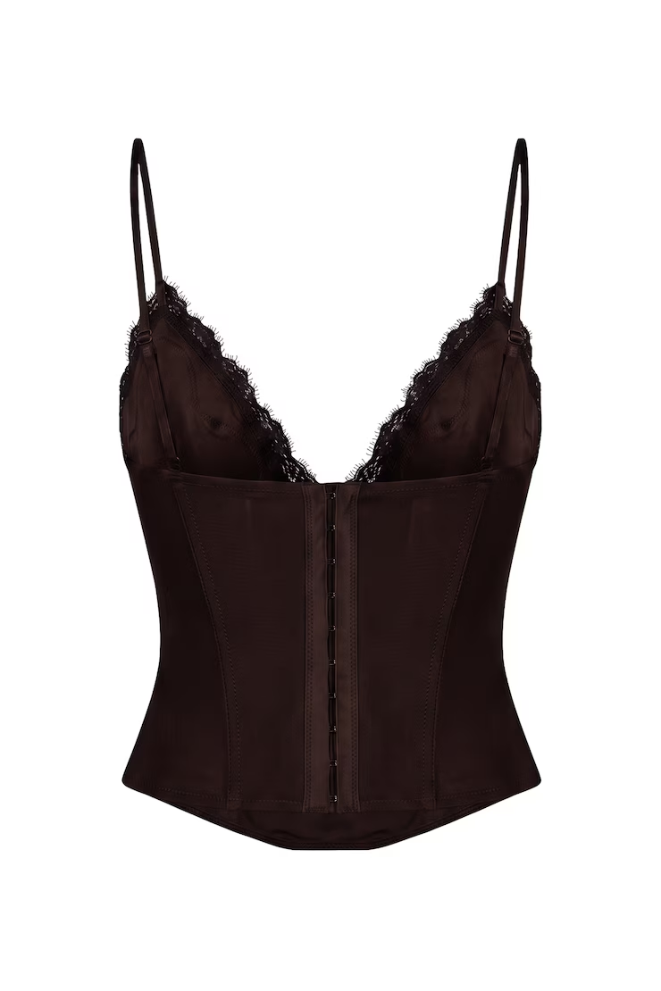 Adela Lace Trim Cami Corset - Image 7