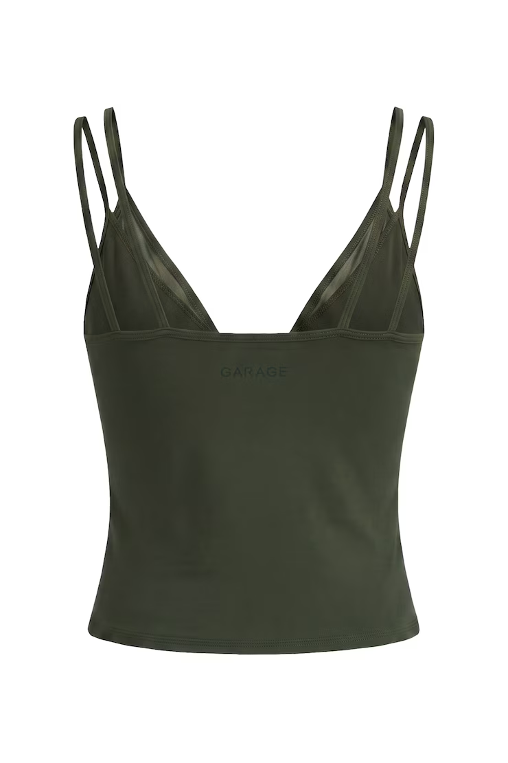 Active Mesh Plunge Cami Top - Image 7