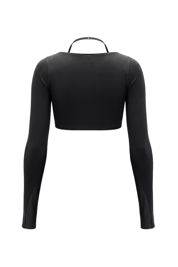 Active Layered Mesh Long Sleeve Top - Image 8