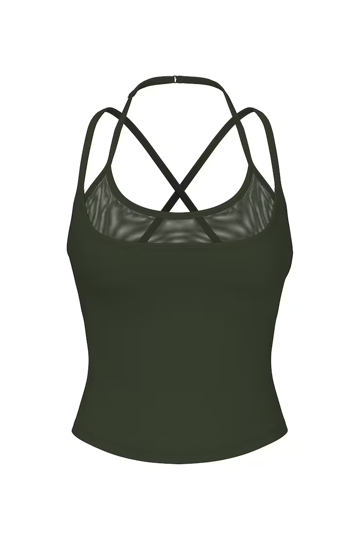 Active Double Layer Mesh Tank Top - Image 2