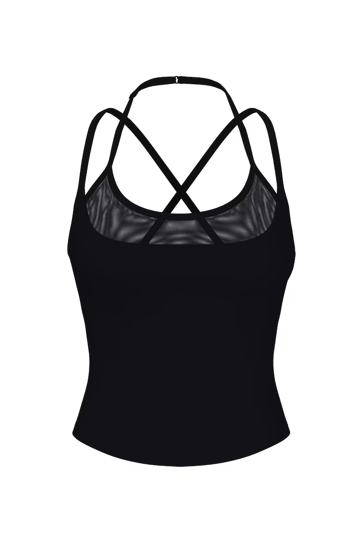Active Double Layer Mesh Tank Top - Image 2